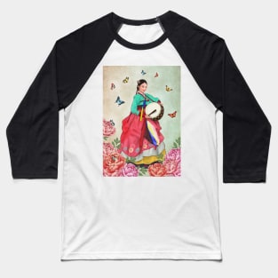 Sound of Drum in Hanbok Baseball T-Shirt